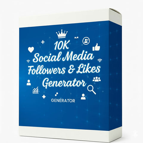 10K Social Media Followers & Likes Generator