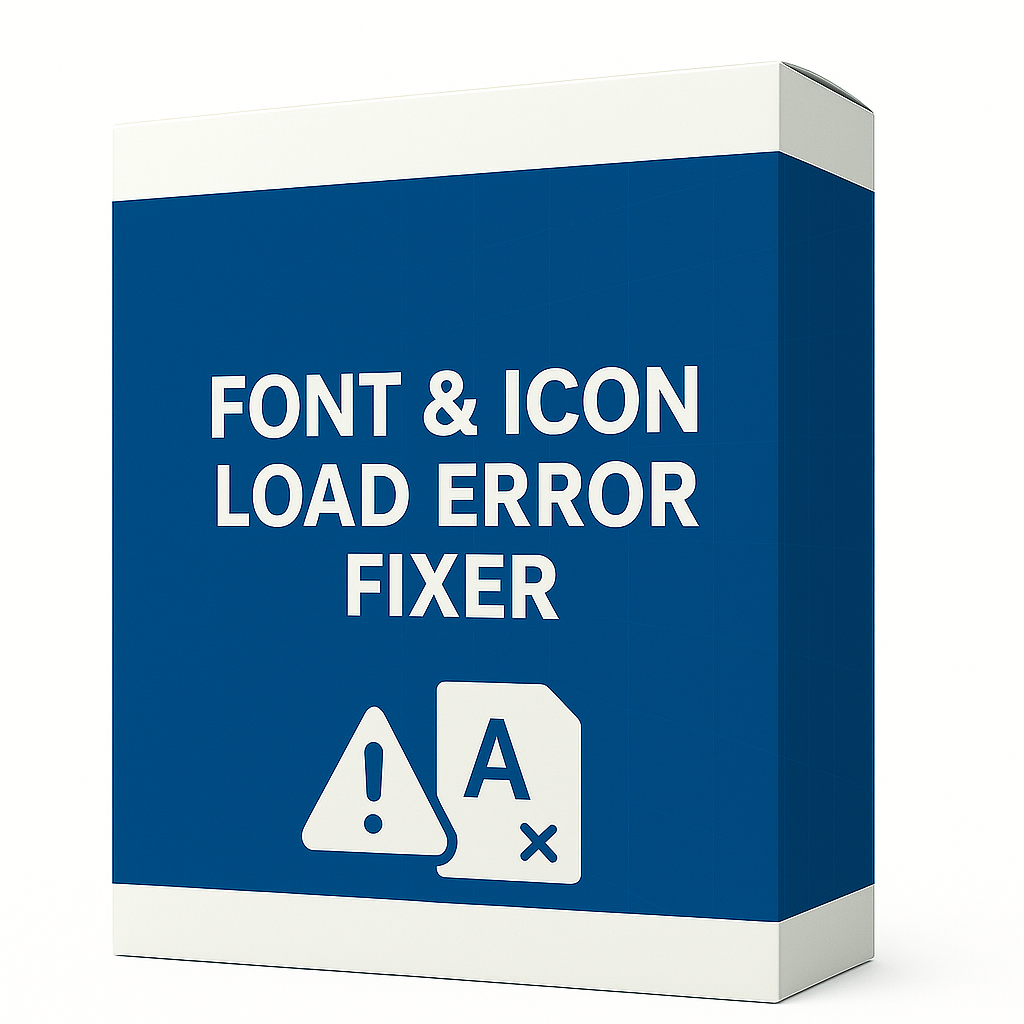 Font & Icon Load Error Fixer