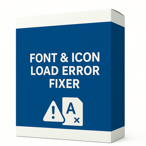 Font & Icon Load Error Fixer